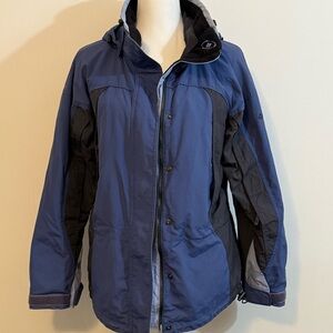 Columbia Women’s Core Interchange Jacket S Blue Waterproof Outdoor Shell